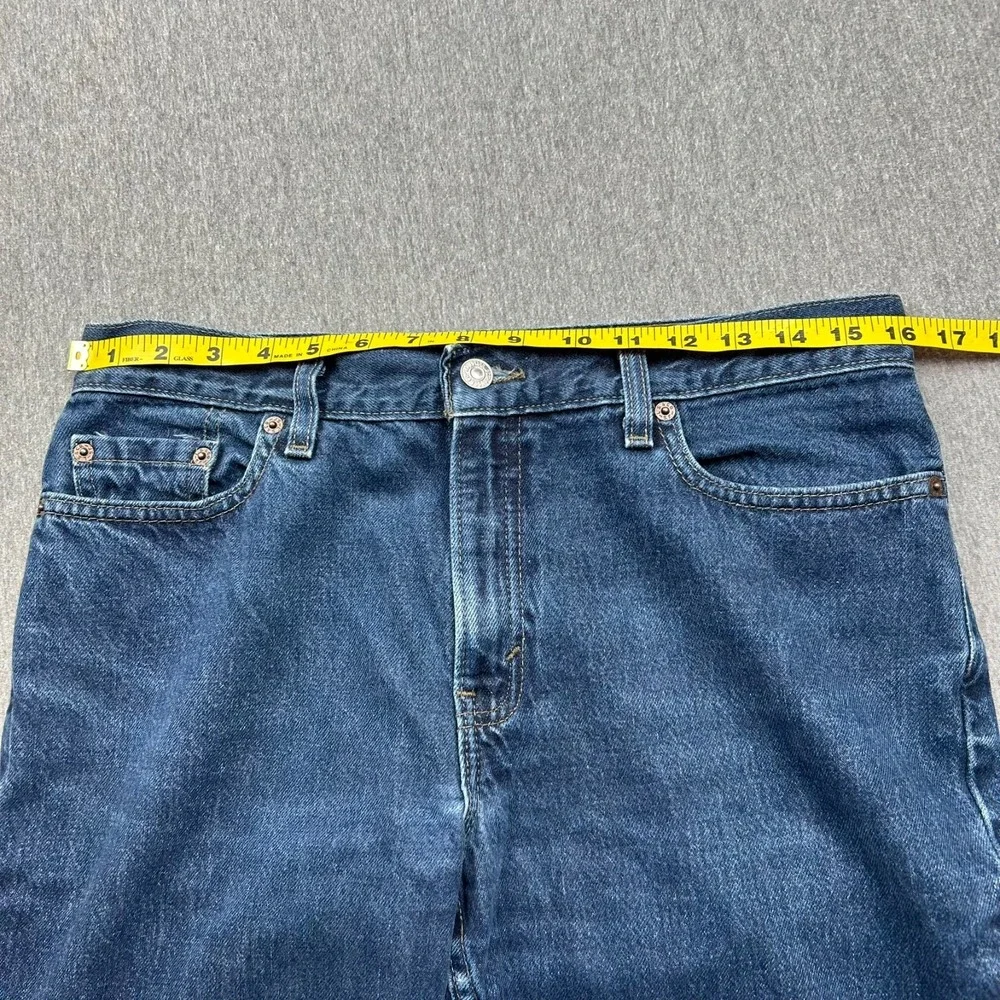 Levis 515‎ Boot Cut Low Rise Jeans Womens 12 Petite (32x27) Blue Denim Pants USA
